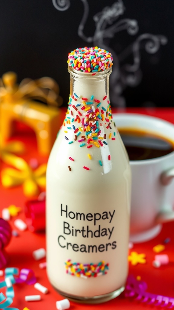 Homemade Birthday Cake Coffee Creamer