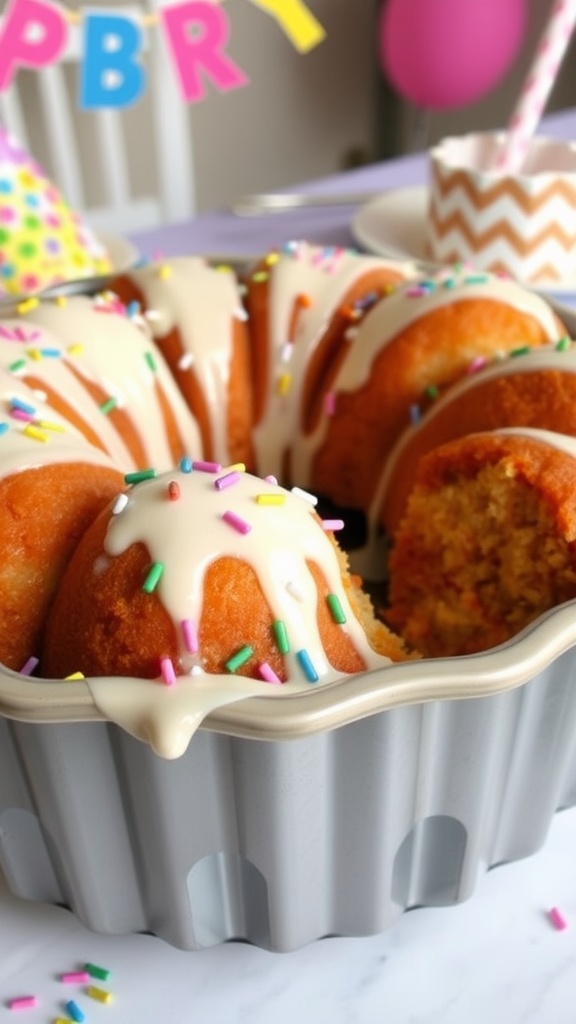 Birthday Cake Batter Monkey Bread Pull-Apart Recipe